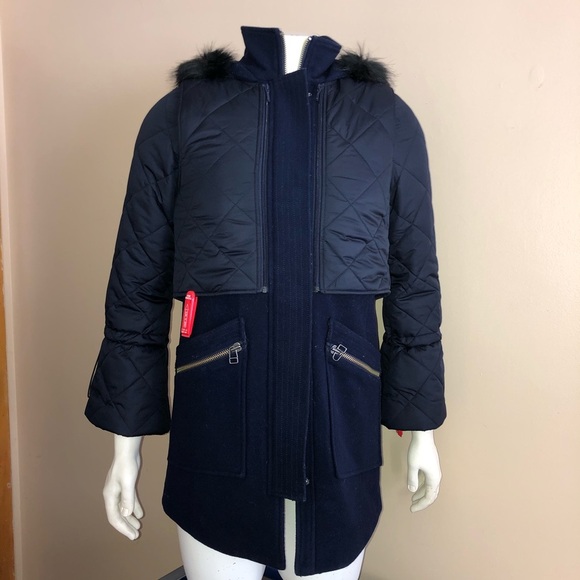 Joie Wool Coat Hetal Removable Vest NWT $595 - Picture 3 of 8